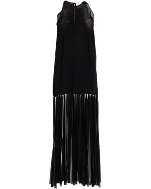 Erika Cavallini Semi Couture Maxi Dress Polyester, Viscose, Acetate - Black