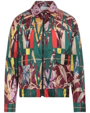 Pierre Louis Mascia Burgundy Jacket Silk - Red