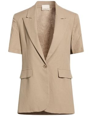 Angela Davis Blazer Viscose, Linen - Natural
