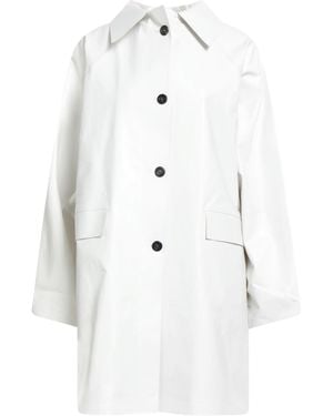 Kassl Overcoat & Trench Coat Cotton, Polyurethane, Elastane - White