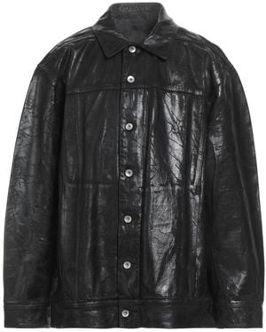 Rick Owens Denim Outerwear - Black