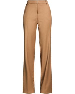 hinnominate Camel Pants Polyester, Viscose, Elastane - Natural