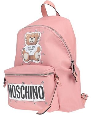 Moschino Backpack Soft Leather - Pink