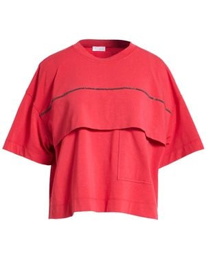 Brunello Cucinelli Camiseta - Rojo