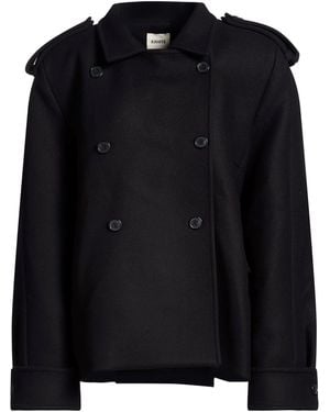 KHAITE Coat Virgin Wool, Nylon - Black