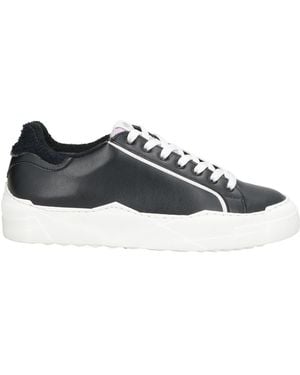 ASENSYO Trainers Leather, Textile Fibres - Black