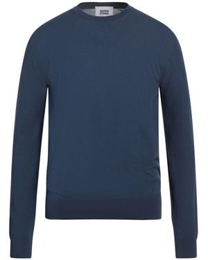 Alpha Studio Jumper Cotton - Blue