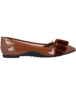 Alessandro Dell'acqua Ballet Flats - Brown