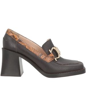 Pollini Loafers Leather - Gray