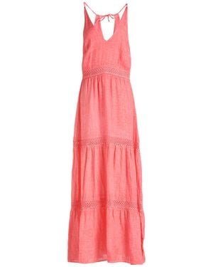 120% Lino Maxi-Kleid - Pink