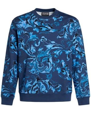 Versace Jeans Couture Sweatshirt Cotton - Blue