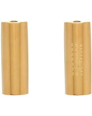 MM6 by Maison Margiela Earrings Brass - White
