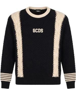 Gcds Sweater Polyacrylic, Wool - Black