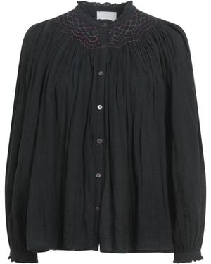 Antik Batik Charcoal Shirt Cotton - Black