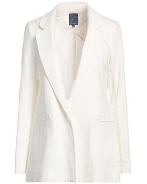 Jacob Cohen Blazer Cotton, Linen, Elastane - White