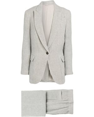 Brunello Cucinelli Suit Linen, Polyimide - White