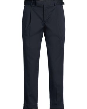 Paoloni Trousers Cotton, Elastane - Blue