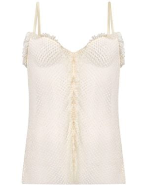 Philosophy Di Lorenzo Serafini Ivory Top Cotton, Polyamide - Natural