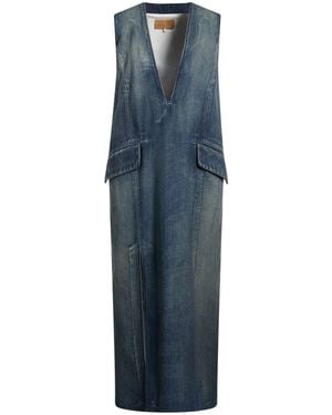 MM6 by Maison Margiela Maxi Dress Cotton - Blue