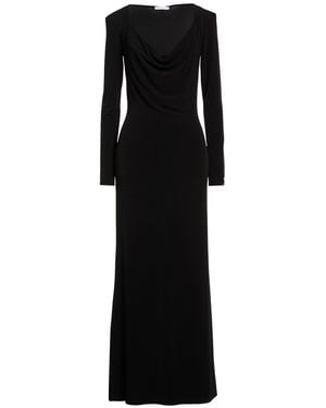 Patrizia Pepe Maxi Dress Polyester, Elastane - Black