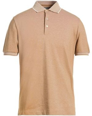 Canali Polo Shirt Cotton - Natural
