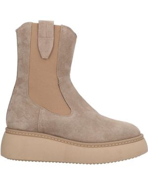 Janet & Janet Ankle Boots Calfskin - Natural