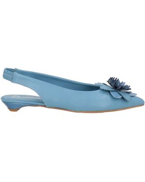 Divine Follie Slate Ballet Flats Leather - Blue