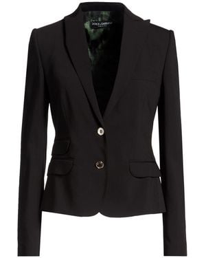Dolce & Gabbana Blazer Virgin Wool, Elastane - Black