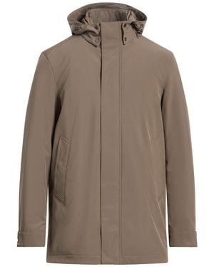Woolrich Taupe Coat Polyester, Elastane - Brown