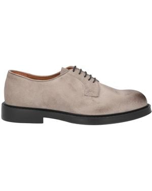 Bekk Taupe Lace-Up Shoes Leather - Grey