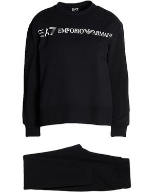 EA7 Tracksuit Cotton, Elastane - Black