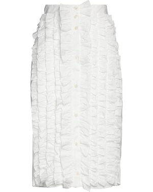 MSGM Midi Skirt - White