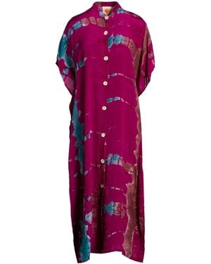 Sun Chaser Midi Dresses - Purple
