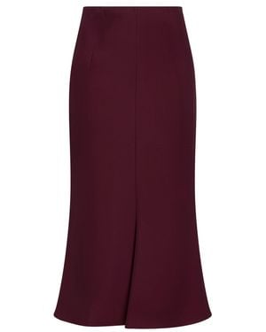 Patrizia Pepe Plum Midi Skirt Polyester, Elastane - Purple