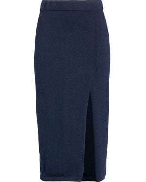 ViCOLO Midnight Midi Skirt Viscose, Polyamide, Wool, Cashmere - Blue