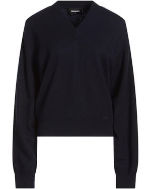 DSquared² Midnight Jumper Pure Virgin Wool Iws - Blue