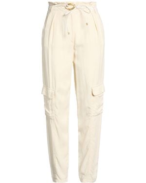 Patrizia Pepe Trousers Lyocell - Natural