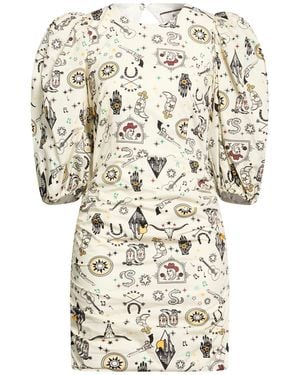 Akep Ivory Mini Dress Cotton - White