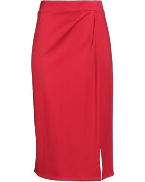 Caractere Midi Skirt - Red