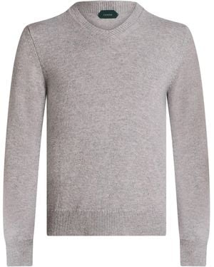 Zanone Light Sweater Virgin Wool - Gray