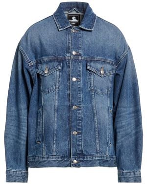 Edwin Manteau En Jean - Bleu