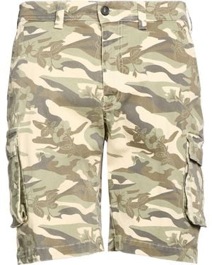Saucony Military Shorts & Bermuda Shorts Cotton, Elastane - Natural