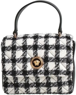 Versace Handbag Virgin Wool, Polyamide, Lambskin - White