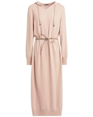 Peserico Midi Dress Virgin Wool, Silk, Cashmere - Pink