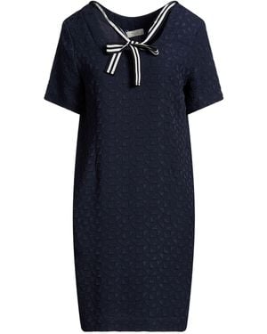 Paul Smith Midnight Mini Dress Polyester, Rayon - Blue