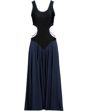 Christopher Kane Maxi Dress Cotton, Nylon, Elastane, Brass - Blue