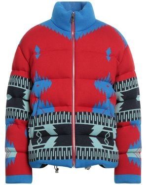 Alanui Icon Jacquard Padded Jacket - Red