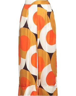 Beatrice B. Ivory Pants Silk - Orange