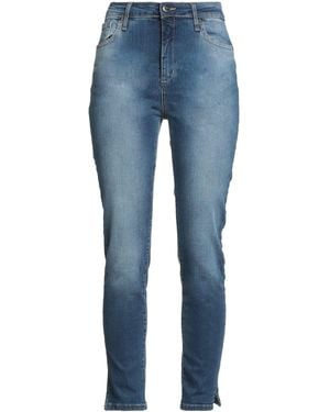 GIULIA MATILDA Jeans Cotton, Elastane - Blue