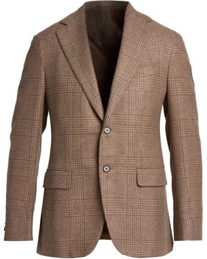 Caruso Light Blazer Cashmere - Brown